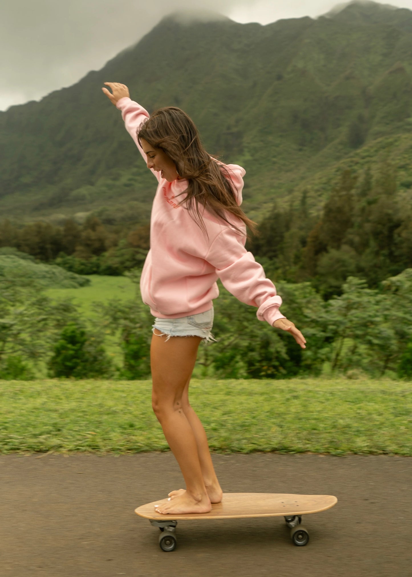 Classic Puff Hoodie in Pink